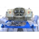 AED Carburetors 4150 MORSE BILLET THROTTLE LINKAGE & SPRING BRACKET (BLUE)