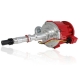 HEI Distributor - AMC Jeep 290-401 V8 Engines, 50K V Coil, Flat-cover Super Cap, Red. Adjustable vacuum advance.